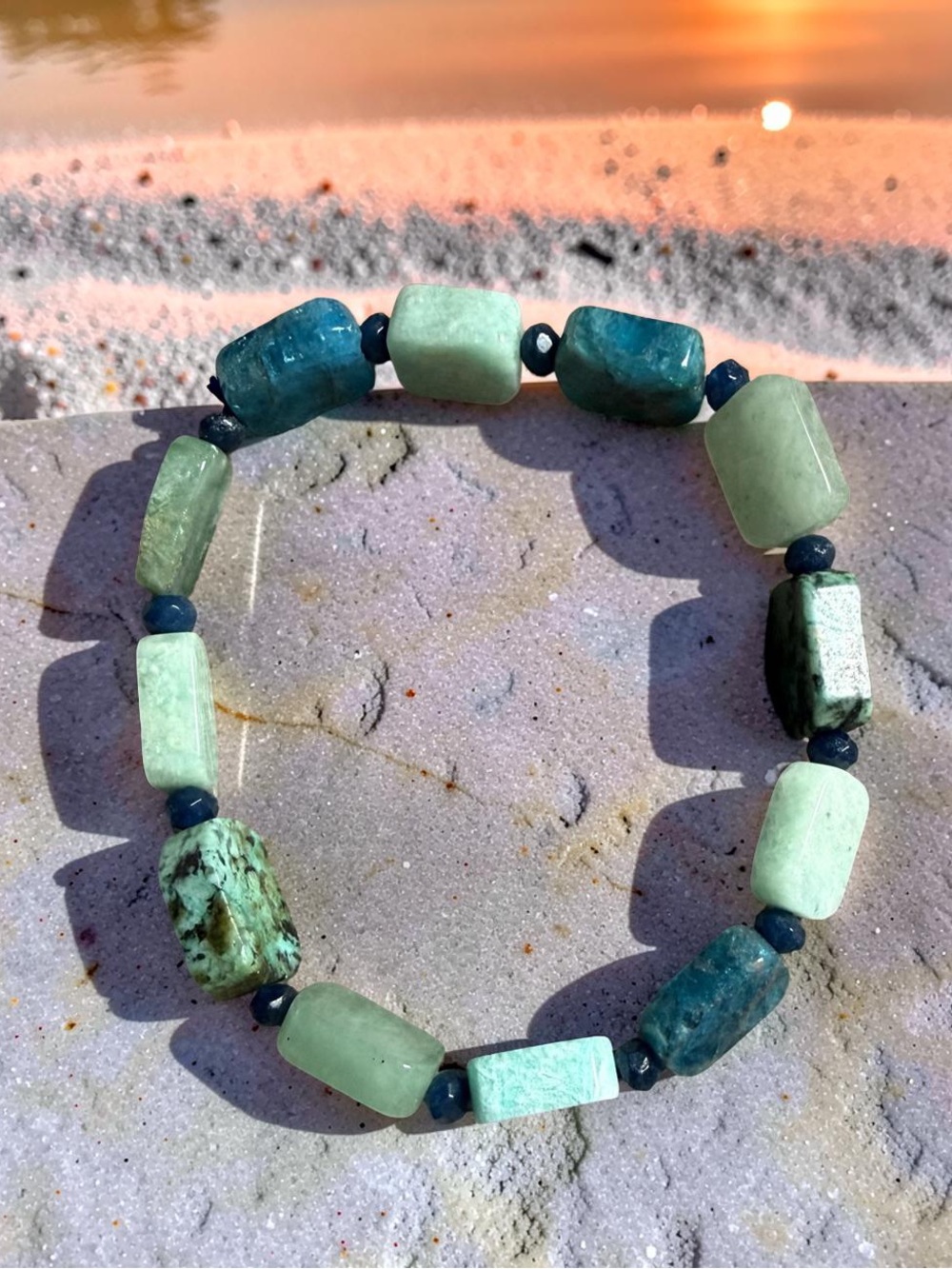 8x12mm Chrysocolla  bracelet 💙